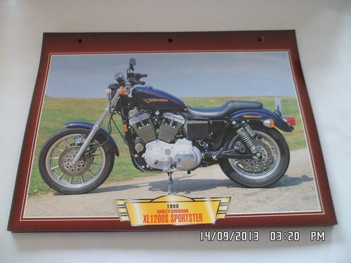Carte fiche moto 1999 - carte,