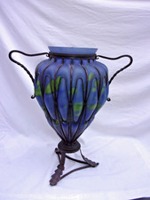 Exceptionnel Vase en pâte de verre attribué à DAUM MAJORELLE