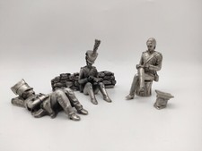 Les étains du prince - Le Bivouac - 3 soldats au repos