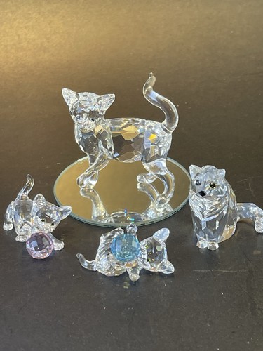 Swarovski standing cat - swarovski, cat,