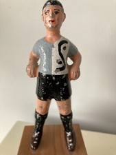 SCULPTURE ANCIEN JOUEUR DE BABY FOOT  FREDERIC HOMS STITCH FRED  BARCELONE DECO