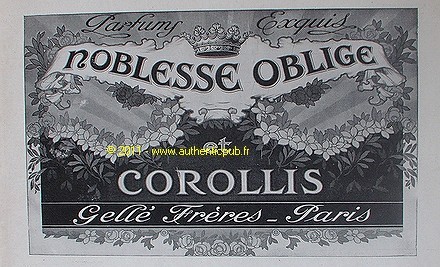 Publicite parfum gelle freres - publicite,