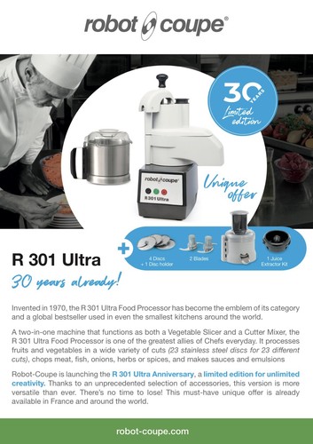 Robot coupe r301 ultra 30th - coupe,