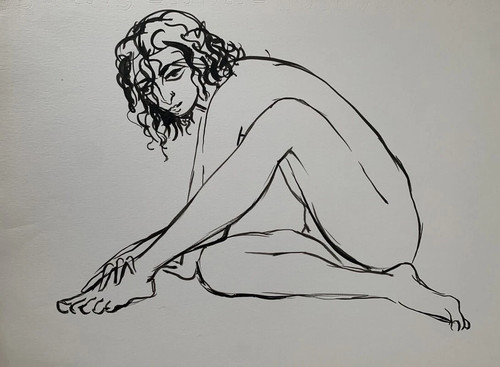 Très beau dessin féminin - beau, nu