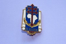 INSIGNE REGIMENTAIRE "3ème RAMa" ARTILLERIE DE MARINE, ARTHUS-BERTRAND ED° ATLAS