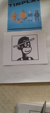 TINTIN EX LIBRIS 3 TIRE A PART AFFICHETTE  HERGE MOULINSART 2011 TINTIN AU CONGO