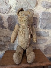 Très ancien ours en paille, teddy bear, Steiff, 1930 / 1950 ? 50 cm