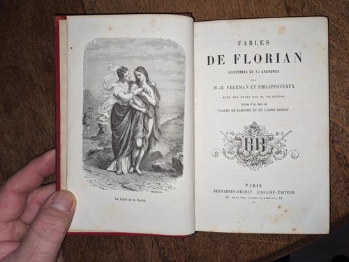 Livre ancien les fables - les,