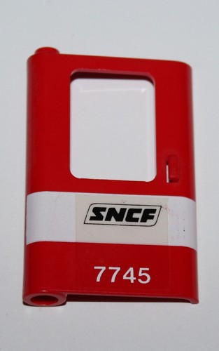 Lego red door - red, left