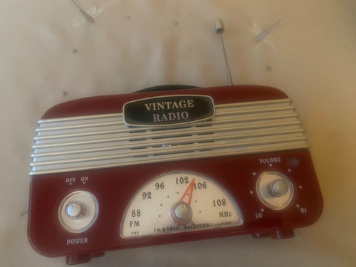 Radio style vintage rouge - vintage,
