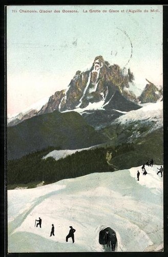 Cpa chamonix grotte de - la,