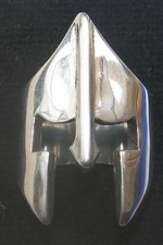 CHEVALIÈRE homme CASQUE SPARTIATE acier inoxydable poli (taille FR : 70 = US 13)