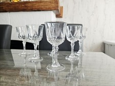 6 Verres A Vin Rouge Cristal D'arques Modèle Auteuil