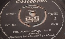 MEGA RARE  AFRO 7 Orchestre Inter. Sebene Ya Zaire – Fou-Nous-La-Paix