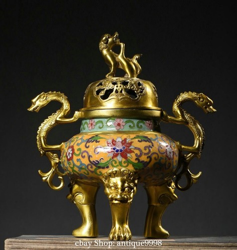 Old cloisonne enamel - old,