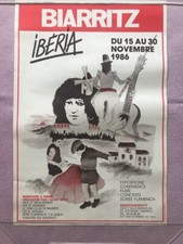 Affiche originale IBERIA BIARRITZ
