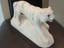 Sculpture Lion Tigre Blanc en