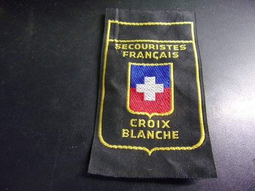 Tissu brodé secouristes - brodé, .
