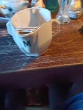 Ancienne sauciere porcelaine liseret  déco vintage, french pottery