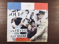 Rarissime Général de Gaulle et l’Algérie 1960 Discours Indépendance Algérie