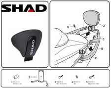 Shad Dosseret Noir Maxi-Scooter YAMAHA T-MAX 500 2008 2009 2010 2011 2012