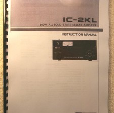 Icom IC-2KL Instruction manual