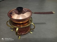 Fondue en Cuivre et Laiton –