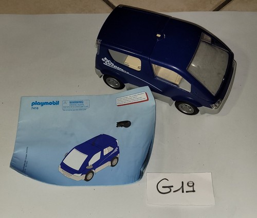 Playmobil 7416 blue minivan - playmobil,