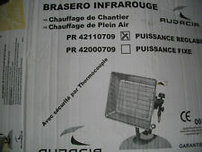 brasero infrarouge a puissance réglable  PR42110709 chauffage de chantier 