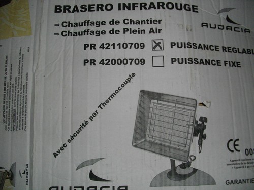 Brasero infrarouge puissance - brasero,