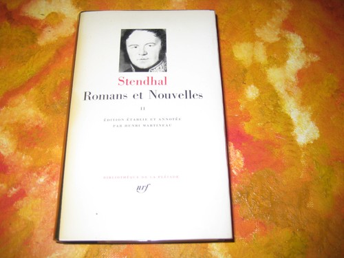 Pleiade stendhal romans - pleiade:,