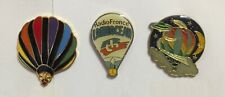 3 PIN'S LAPEL PIN BALLON BALLOON MONGOLFIERE RADIO FRONCE LOIRE OCEAN