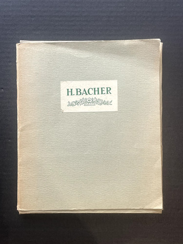 Henri bacher 1890 1934 - :, 1890-1934