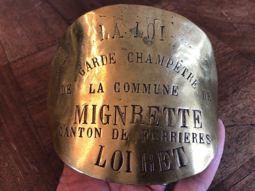 Ancienne plaque métier - ancienne,