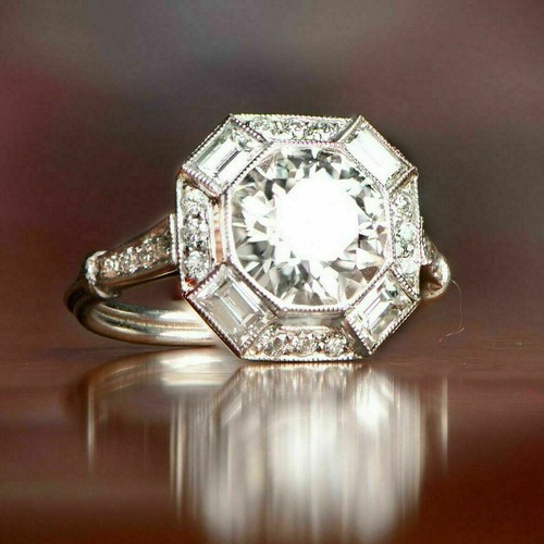 1ct rond imitation diamant - 2.1ct,