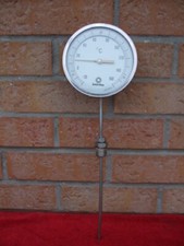 Thermomètre industriel à tube de BOURDON -20°C/+160°C diametre 13 cm