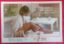 Publicité de presse: MIXA Peau Douce Produit de beauté Belle femme  1976