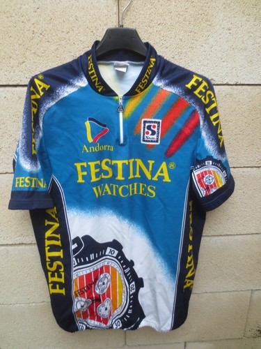 Maillot cycliste festina - maillot,