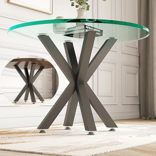 Metal table base with - base,