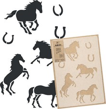 Pochoir de Peinture Réutilisable // CHEVAUX