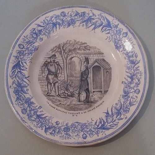 Assiette parlante thème - assiette,