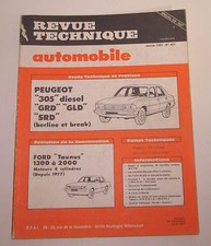 Revue technique RTA 407 Peugeot 305 diesel GFD GLD SRD berline break