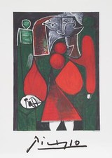 Pablo Picasso, L'En Rouge Su Fauteuil, Lithographie