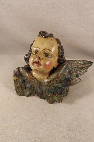 Ancienne jolie tete ange en - d'ange,