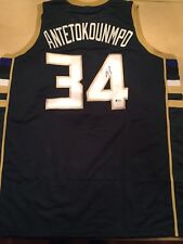 Giannis Antetokounmpo Greek Freak Signed Bucks Jersey BAS