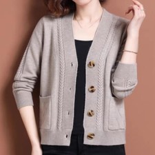 Femme Haut Tricot Manteau