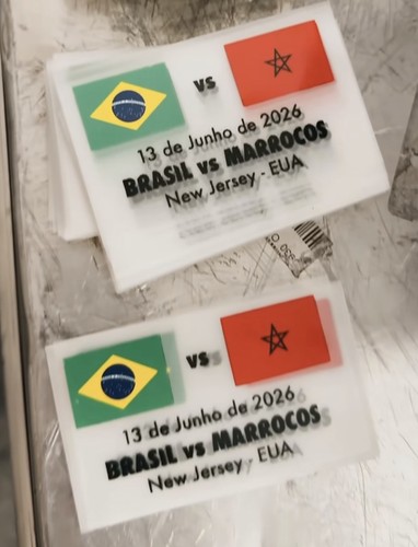Flocage brésil maroc world - brésil, vs