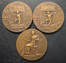 3 médailles Bronze " Couture