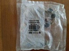 5X COLLIER DOUBLE ISOPHONIQUE DE FIXATION DE TUYAUX DE PLOMBERIE 10 EN METAL