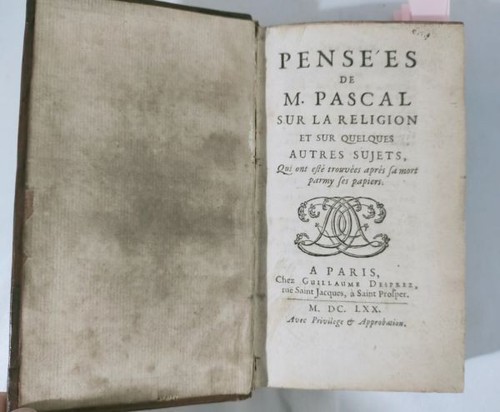 Blaise pascal pensées - blaise,